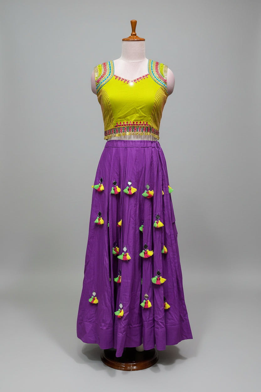 Purple Dandiya Night SET D