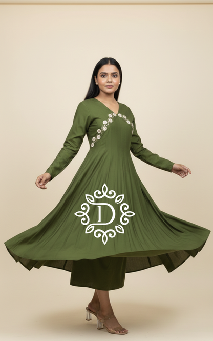 Mehnadi Noor Anarkali Gown