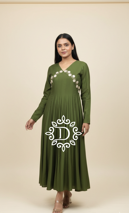 Mehnadi Noor Anarkali Gown