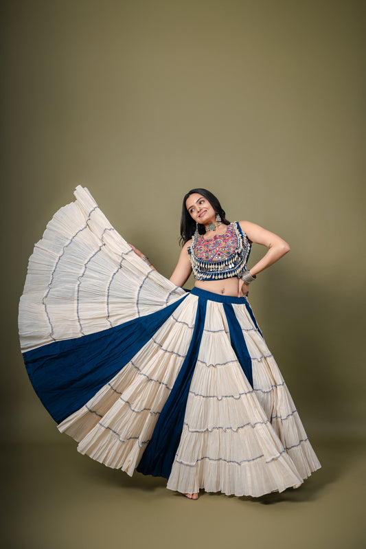 Royal Radiance  Navratri Chaniya Choli – Mirror & Kodi Kutch Work