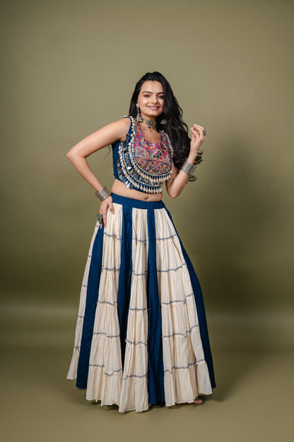 Royal Radiance  Navratri Chaniya Choli – Mirror & Kodi Kutch Work