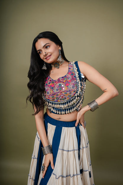 Royal Radiance  Navratri Chaniya Choli – Mirror & Kodi Kutch Work