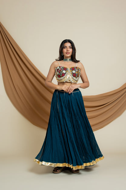 Blue Chaniya Choli