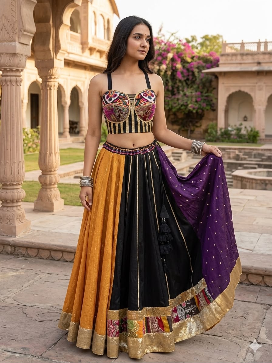 SAFFRON MIDNIGHT MOSAIC SET D