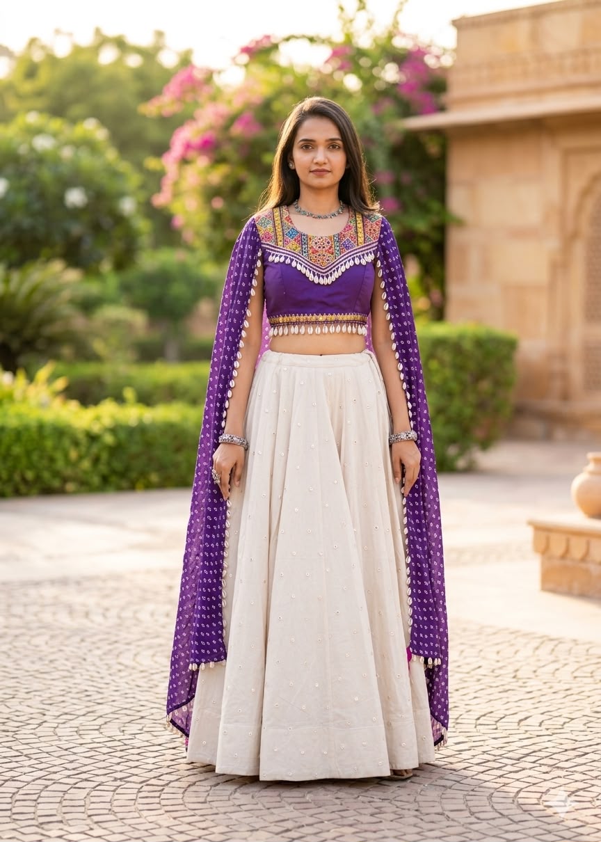 VIOLET BLOOM CAPE SET D