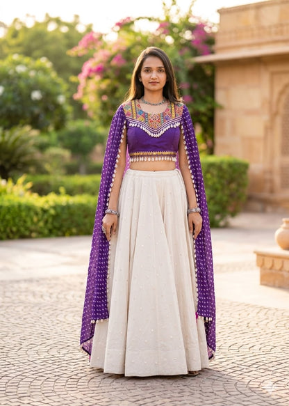 VIOLET BLOOM CAPE SET D