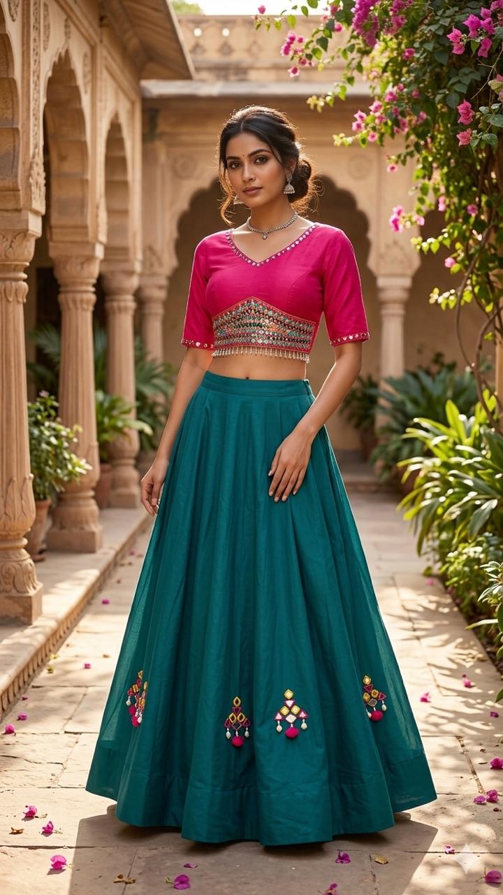 TEAL AND FUCHSIA HEIRLOOM SET D