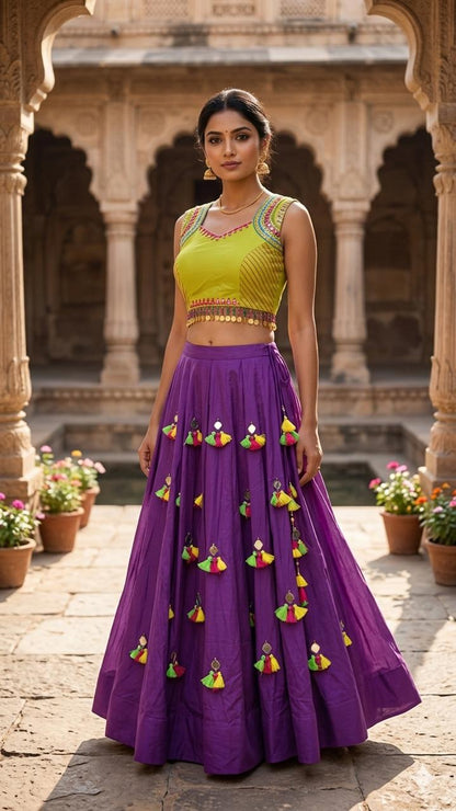 Purple Dandiya Night SET D