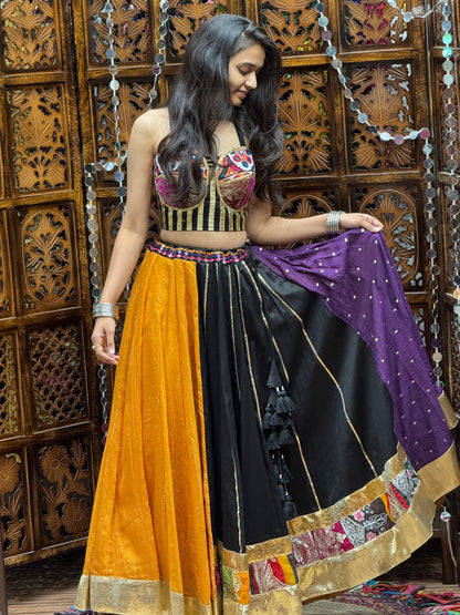 SAFFRON MIDNIGHT MOSAIC SET D