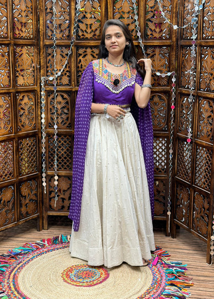 VIOLET BLOOM CAPE SET D