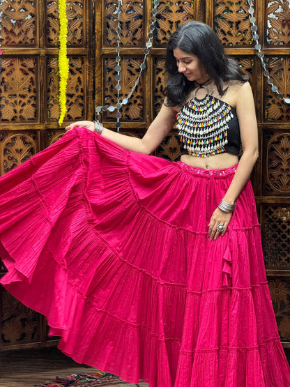 PINK MIRAGE LEHENGA SET D