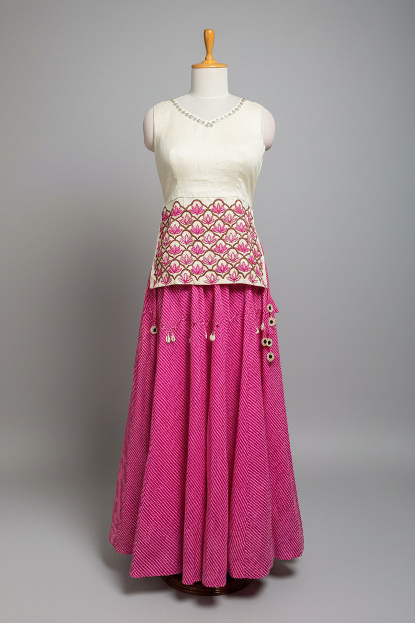GULABI LAHER SET D